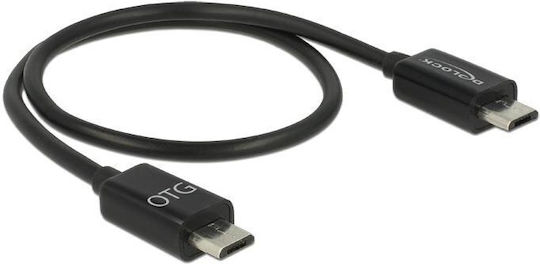 DeLock Regular USB 2.0 to micro USB Cable Μαύρο 0.3m (83570) - Image 3