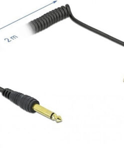 Alternative view of DeLock Cable 6.3mm male - 6.3mm male 2m (85939)