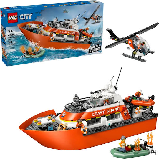 LEGO City Coast Guard Rescue Boat & Helicopter για 7+ Ετών 742τμχ 60504 - Image 2