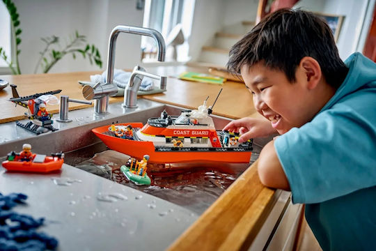 LEGO City Coast Guard Rescue Boat & Helicopter για 7+ Ετών 742τμχ 60504 - Image 7