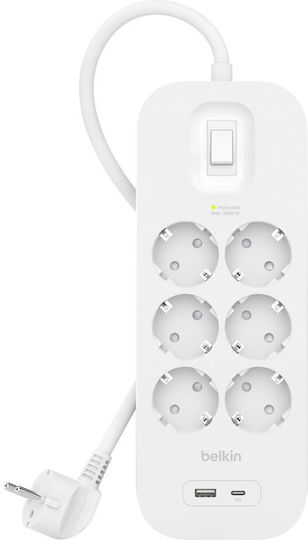 Belkin Πολύπριζο 6 Θέσεων με Καλώδιο 2m SRB002VF2M-V2 - Image 2