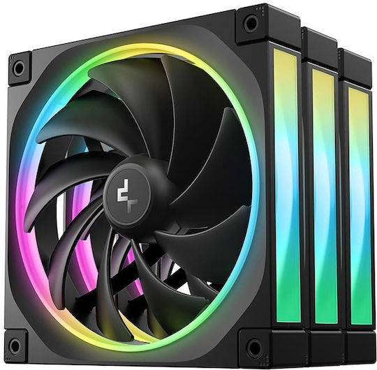 Deepcool FL14 Case Fan 140mm με ARGB Φωτισμό και Σύνδεση 4-Pin PWM 3τμχ