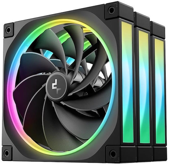 Deepcool FL14R Case Fan 140mm με ARGB Φωτισμό και Σύνδεση 4-Pin PWM 3τμχ