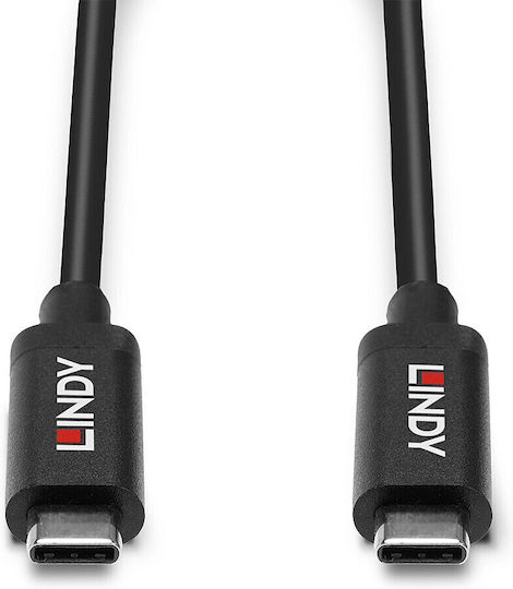 Lindy USB 3.2 Cable USB-C male - USB-C 60W Μαύρο 3m (43348) - Image 4