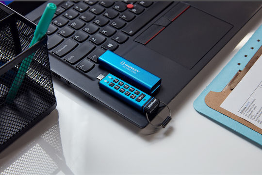 Kingston IronKey Keypad 200C 256GB USB 3.2 Stick με σύνδεση USB-C Μπλε - Image 12