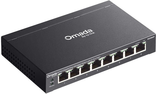 TP-LINK ES208GP Managed L2 PoE Switch με 8 Θύρες Gigabit (1Gbps) Ethernet - Image 3
