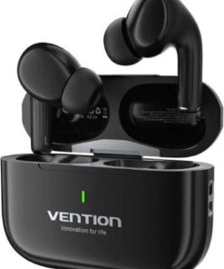 Vention Echo Lite E11 In-ear Bluetooth Handsfree Ακουστικά με Αντοχή στον Ιδρώτα και Θήκη Φόρτισης Μαύρα