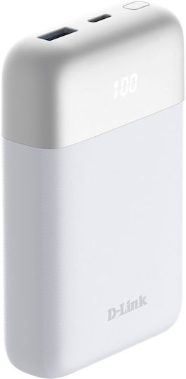 D-Link DPP-101 Power Bank 10000mAh 18W με Θύρα USB-A και Θύρα USB-C Λευκό - Image 2