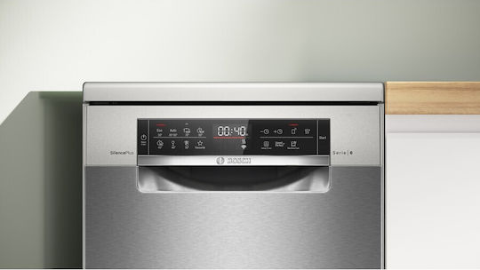Bosch Ελεύθερο Πλυντήριο Πιάτων για 10 Σερβίτσια Π45xY84.5εκ. Inox SPS6EMI21E - Image 6