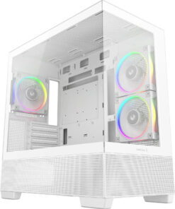 Deepcool CG380 3F Midi Tower Κουτί Υπολογιστή με Πλαϊνό Παράθυρο και ARGB Φωτισμό Λευκό