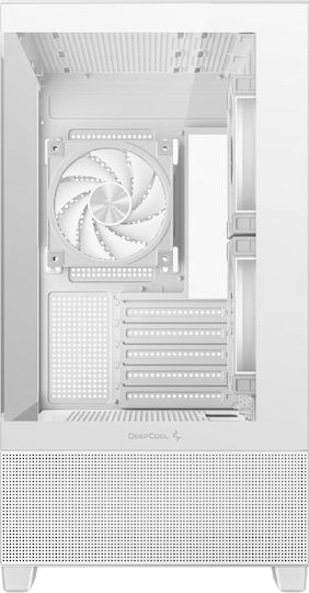Deepcool CG380 3F Midi Tower Κουτί Υπολογιστή με Πλαϊνό Παράθυρο και ARGB Φωτισμό Λευκό - Image 4
