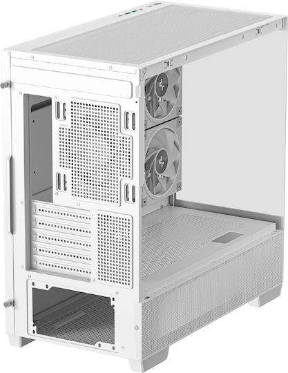 Deepcool CG380 3F Midi Tower Κουτί Υπολογιστή με Πλαϊνό Παράθυρο και ARGB Φωτισμό Λευκό - Image 6