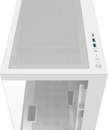 Deepcool CG380 3F Midi Tower Κουτί Υπολογιστή με Πλαϊνό Παράθυρο και ARGB Φωτισμό Λευκό - Image 7