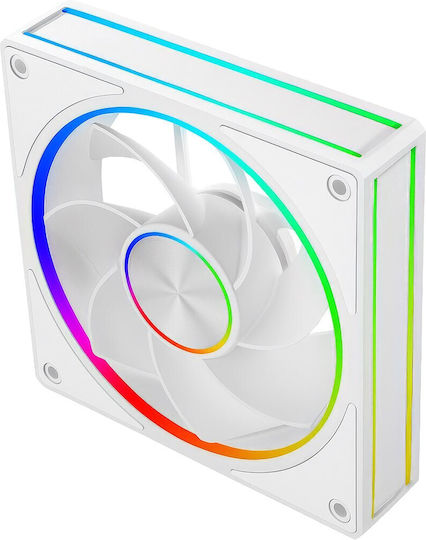Modecom Volcano Loop Reverse Case Fan με ARGB Φωτισμό Λευκό - Image 2