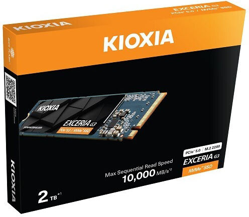 Kioxia EXCERIA G3 SSD 2TB PCle Card NVMe PCI Express 5.0 LVC10Z002TG8 - Image 2