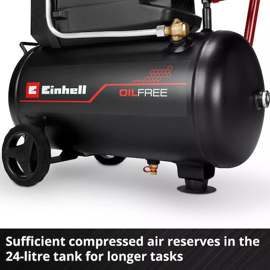 Einhell Tc-ac 190 Κομπρεσέρ Αέρος 76dB με Αεροφυλάκιο 24lt - Image 3