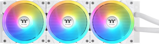 Thermaltake MINECUBE 360 Ultra AIO Υδρόψυξη Επεξεργαστή Τριπλού Ανεμιστήρα 120mm για Socket AM4/AM5/1700/1200/115x με ARGB Φωτισμό Λευκή - Image 3