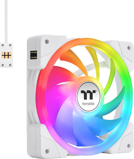 Thermaltake MINECUBE 360 Ultra AIO Υδρόψυξη Επεξεργαστή Τριπλού Ανεμιστήρα 120mm για Socket AM4/AM5/1700/1200/115x με ARGB Φωτισμό Λευκή - Image 4