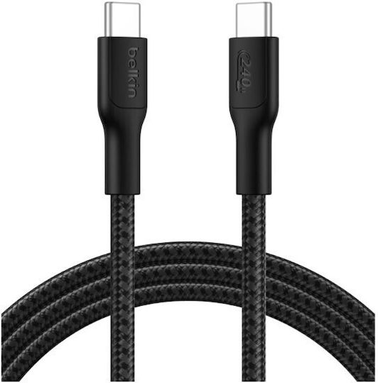 Belkin USB-C to Lightning Cable 240W Μαύρο 2m CAB025HQ2MBK - Image 3
