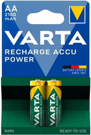 Varta Rechargeable Accu Επαναφορτιζόμενες Μπαταρίες AA Ni-MH 2100mAh 1.2V 2τμχ