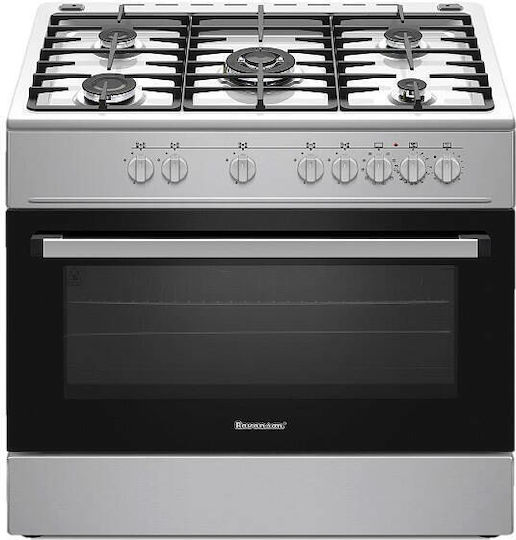 Ravanson KWGE-K90A Κουζίνα 110lt με Εστίες Υγραερίου Π90εκ. Inox - Image 5