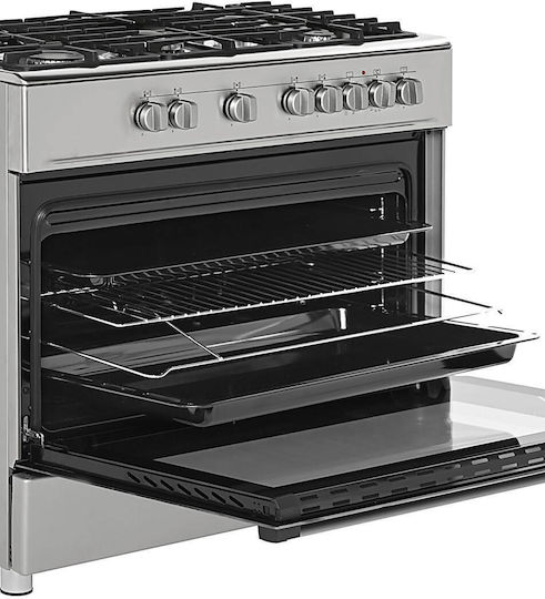 Ravanson KWGE-K90A Κουζίνα 110lt με Εστίες Υγραερίου Π90εκ. Inox - Image 6