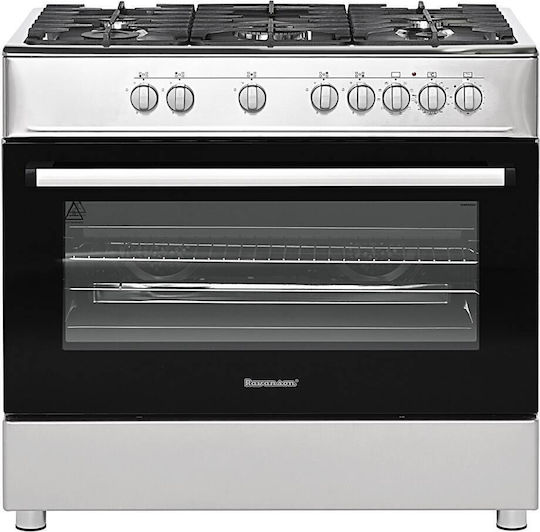 Ravanson KWGE-K90A Κουζίνα 110lt με Εστίες Υγραερίου Π90εκ. Inox - Image 2