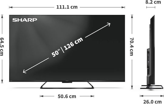 Sharp Smart Τηλεόραση 50" 4K UHD QLED 50HR7265E HDR (2025) - Image 5