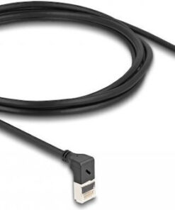 DeLock S/FTP Cat.6a Καλώδιο Δικτύου Ethernet 2m Μαύρο 1τμχ