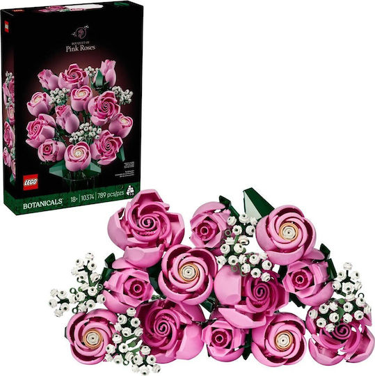 LEGO Botanical Collection Bouquet of Pink Roses για 18+ Ετών 789τμχ 10374 - Image 4
