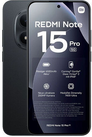 Xiaomi Redmi Note 15 Pro 5G Dual SIM (8/256GB) Black - Image 7