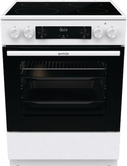 Gorenje GEC6C40WD Κουζίνα 71lt με Κεραμικές Εστίες Π60εκ. Λευκή - Image 2