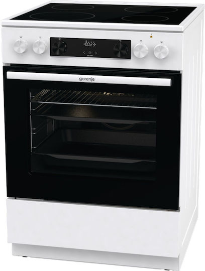 Gorenje GEC6C40WD Κουζίνα 71lt με Κεραμικές Εστίες Π60εκ. Λευκή - Image 3