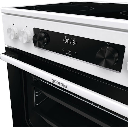 Gorenje GEC6C40WD Κουζίνα 71lt με Κεραμικές Εστίες Π60εκ. Λευκή - Image 7