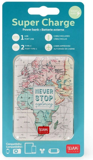 Legami Milano POW0035 Power Bank 5000mAh Πολύχρωμο - Image 2