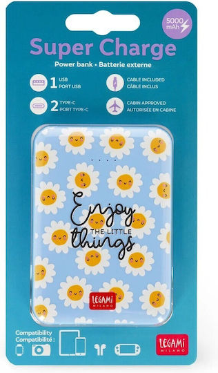Legami Milano POW0036 Power Bank 5000mAh Daisy - Image 4