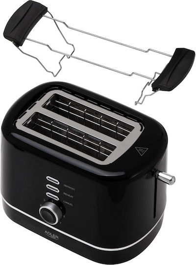 Adler AD 3224b Φρυγανιέρα 2 Θέσεων 850W Μαύρη - Image 2