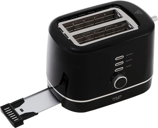 Adler AD 3224b Φρυγανιέρα 2 Θέσεων 850W Μαύρη - Image 8