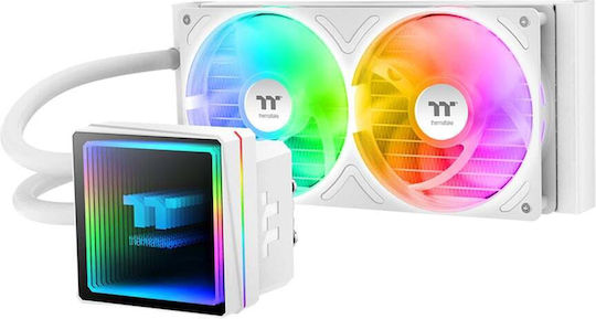 Thermaltake TH240 V3 ARGB Sync AIO Υδρόψυξη Επεξεργαστή Διπλού Ανεμιστήρα 120mm για Socket AM4/AM5/1700/1200/115x Λευκή - Image 2