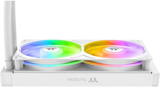 Thermaltake TH240 V3 ARGB Sync AIO Υδρόψυξη Επεξεργαστή Διπλού Ανεμιστήρα 120mm για Socket AM4/AM5/1700/1200/115x Λευκή - Image 3