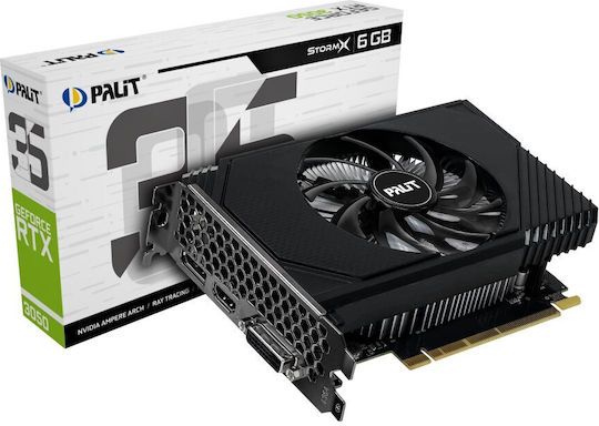 Palit GeForce RTX 3050 6GB GDDR6 StormX Κάρτα Γραφικών