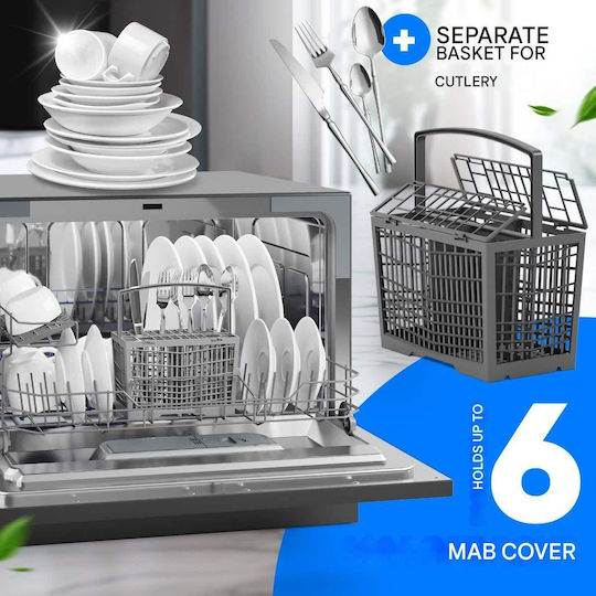 Bomann Πλυντήριο Πιάτων Πάγκου για 6 Σερβίτσια Π55xY43.8εκ. Μαύρο TSG7405N - Image 4