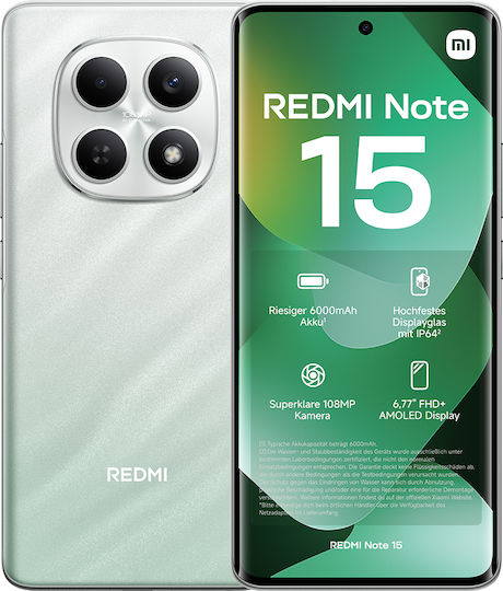 Xiaomi Redmi Note 15 4G Dual SIM (6/128GB) Πράσινο