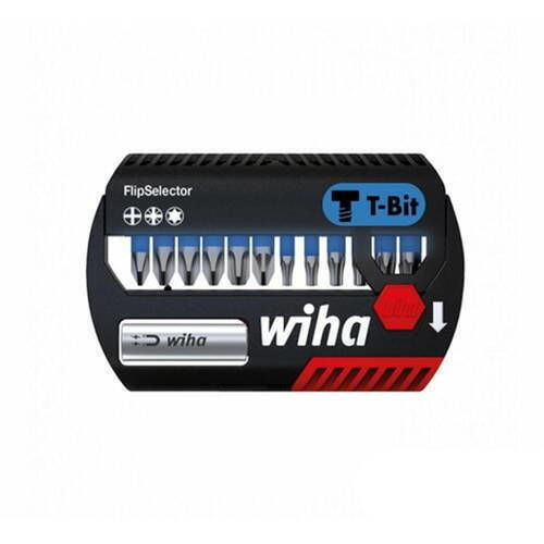 Wiha Wiha Flipselector T-bit 25mm Bit Set 13 Pieces Black Blue Ph Pz Tx - Image 2