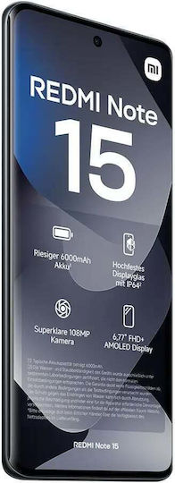 Xiaomi Redmi Note 15 4G NFC Dual SIM (6/128GB) Μαύρο - Image 7