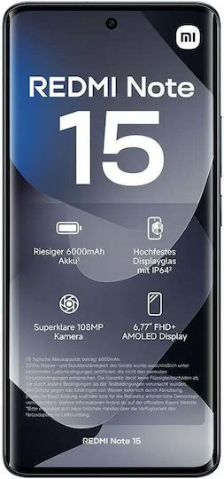 Xiaomi Redmi Note 15 4G NFC Dual SIM (6/128GB) Μαύρο - Image 9