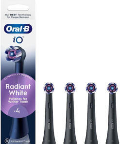 Alternative view of Oral-b Io Radiant Black Electric Toothbrush Replacement Heads 4 Pieces