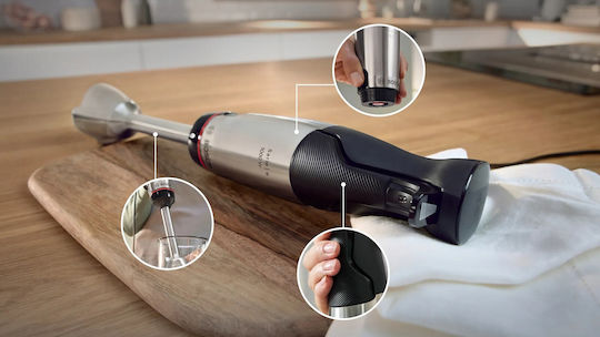 Bosch MSM6M621 Ραβδομπλέντερ με Ανοξείδωτη Ράβδο 1000W Μαύρο - Image 2