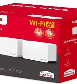Mercusys Halo H85X WiFi Mesh Network Access Point Wi‑Fi 6 Dual Band (2.4 & 5GHz) σε Διπλό Kit