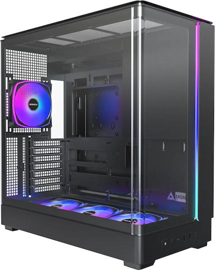 Montech King 45 Pro Gaming Midi Tower Κουτί Υπολογιστή με Πλαϊνό Παράθυρο Μαύρο